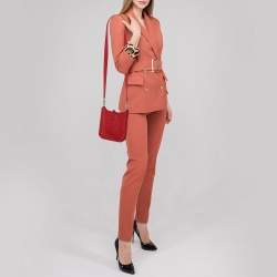 Pre Owned Hermes Casaque Clemence Leather Evelyne TPM Bag