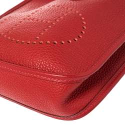 Pre Owned Hermes Casaque Clemence Leather Evelyne TPM Bag