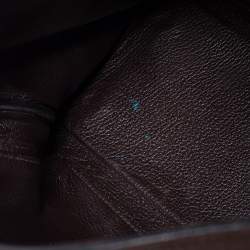 Pre Owned Hermes Chocolat Taurillon Clemence Leather Gold Hardware Kelly Retourne 32 Bag