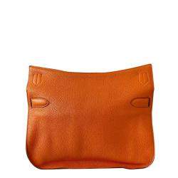 Pre Owned Hermes Orange Taurillon Clemence Leather Gold-plated Palladium Jypsiere 28 Bag