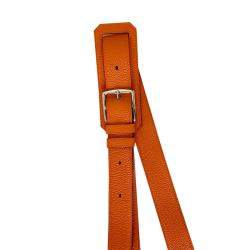 Pre Owned Hermes Orange Taurillon Clemence Leather Gold-plated Palladium Jypsiere 28 Bag