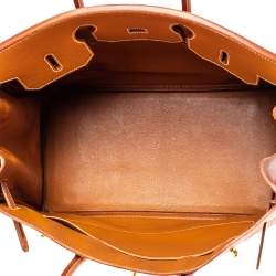 Hermes Gold Courchevel Leather Gold Hardware Birkin 35 Bag