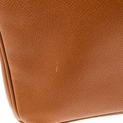 Hermes Gold Courchevel Leather Gold Hardware Birkin 35 Bag