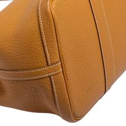 Pre Owned Hermes Natural Fjord Leather Garden Party 36 Bag