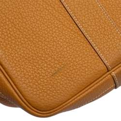 Pre Owned Hermes Natural Fjord Leather Garden Party 36 Bag
