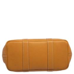 Pre Owned Hermes Natural Fjord Leather Garden Party 36 Bag