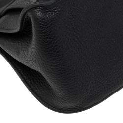 Hermès Noir Taurillon Clemence Leather Palladium Plated Jypsiere 34 Bag