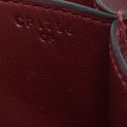 Pre Owned Hermés Rouge H Veau Monsieur Leather Gold Plated Constance 18 Bag