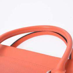 Hermes Orange Leather Toolbox 20 Bag 