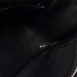 Pre Owned Hermes Black Taurillon Clemence Leather Palladium Plated Jypsiere 34 Bag