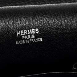 Pre Owned Hermes Black Taurillon Clemence Leather Palladium Plated Jypsiere 34 Bag
