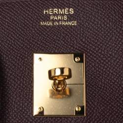 Hermes Rouge Sellier Epsom Leather Gold Plated Birkin 35 Bag