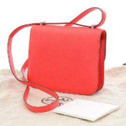 Hermes Pink Chevre leather Constance 3 Mini 18 Shoulder Bag