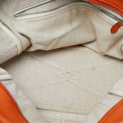 Pre Owned Hermes Apricot Togo Leather Victoria II Fourre Tout 35 Bag