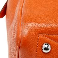 Pre Owned Hermes Apricot Togo Leather Victoria II Fourre Tout 35 Bag
