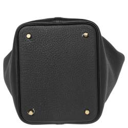 Pre Owned Hermes Black Taurillon Clemence Leather Picotin Lock 22 Bag