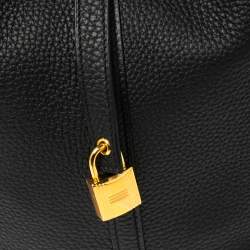 Pre Owned Hermes Black Taurillon Clemence Leather Picotin Lock 22 Bag