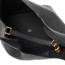 Pre Owned Hermes Black Taurillon Clemence Leather Picotin Lock 22 Bag