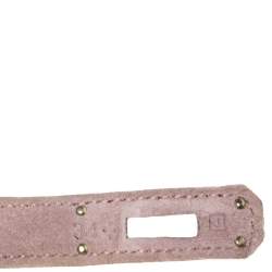 Hermes Glycine Veau Doblis Palladium Finish Kelly Longue Clutch 34