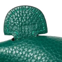 Pre Owned Hermes Menthe Clemence Leather Evelyne III PM Bag