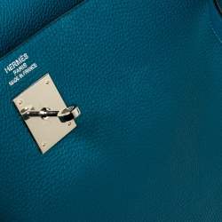 Hermes Cobalt Togo Leather Palladium Plated Kelly Retourne 35 Bag