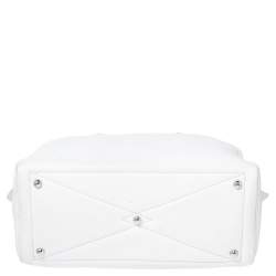 Pre Owned Hermes White Togo Leather Victoria II 35 Bag