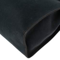 Pre Owned Hermes Black/Cacao Canvas and Leather Herbag Zip 31 Bag