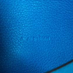 Pre Owned Hermes Mykonos Evercolor Leather Palladium Plated Constance Long Wallet