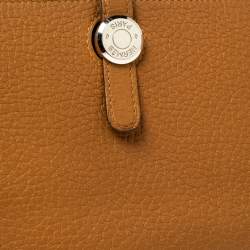 Pre Owned Hermes Gold Clemence Leather Dogon Wallet