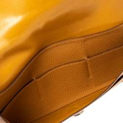 Pre Owned Hermes Gold Clemence Leather Dogon Wallet