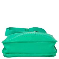 Pre Owned Hermes Bamboo Clemence Leather Evelyne III PM Bag