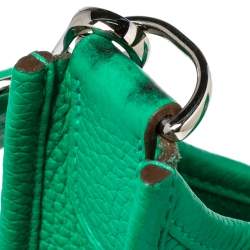 Pre Owned Hermes Bamboo Clemence Leather Evelyne III PM Bag