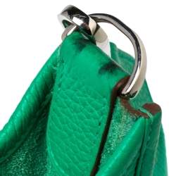 Pre Owned Hermes Bamboo Clemence Leather Evelyne III PM Bag