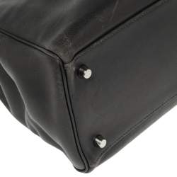 Pre Owned Hermes Ardoise Evercolor Leather Palladium Finished Kelly Retourne 35 Bag