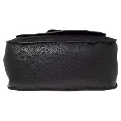 Pre Owned Hermès Noir Taurillon Clemence Leather Palladium Plated Jypsiere 34 Bag