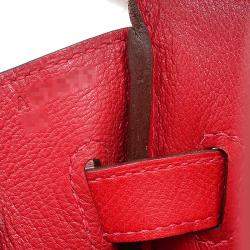 Hermes Red Epsom Leather Palladium Hardware Birkin 30 Bag