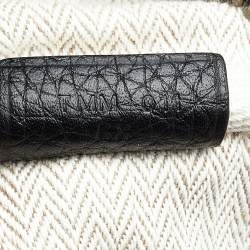 Pre Owned Hermes Black Clemence Leather Victoria II Fourre Tout 35 Bag