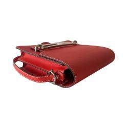 Hermes Red Leather Sac Roulis 23 Shoulder Bag