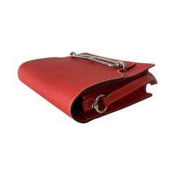 Hermes Red Leather Sac Roulis 23 Shoulder Bag