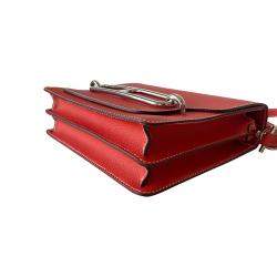 Hermes Red Leather Sac Roulis 23 Shoulder Bag