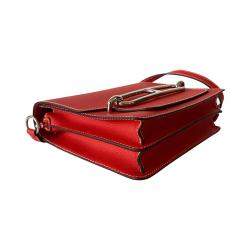 Hermes Red Leather Sac Roulis 23 Shoulder Bag