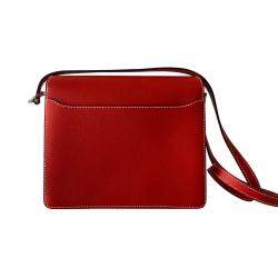 Hermes Red Leather Sac Roulis 23 Shoulder Bag