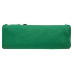 Pre Owned Hermes Bamboo/Fauve Canvas and Leather Herbag Zip 31 Bag