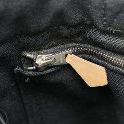 Pre Owned Hermes Black Canvas Fabric Fourre Tout PM Tote Bag 