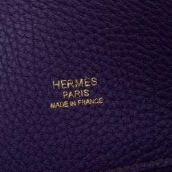 Hermes Ultraviolet Togo Leather So Kelly 22 Bag