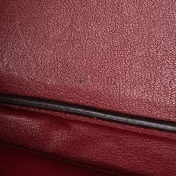 Hermes Brique Togo Leather Palladium Plated Birkin 35 Bag