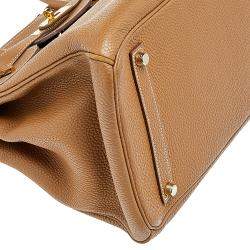 Hermes Gold Togo Leather Gold Plated Birkin 35 Bag