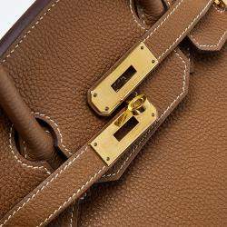 Hermes Gold Togo Leather Gold Plated Birkin 35 Bag