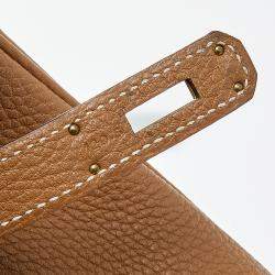 Hermes Gold Togo Leather Gold Plated Birkin 35 Bag