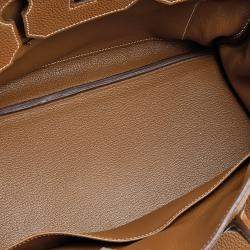 Hermes Gold Togo Leather Gold Plated Birkin 35 Bag
